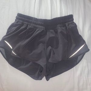 Dark Carbon Lululemon Hotty Hot Shorts